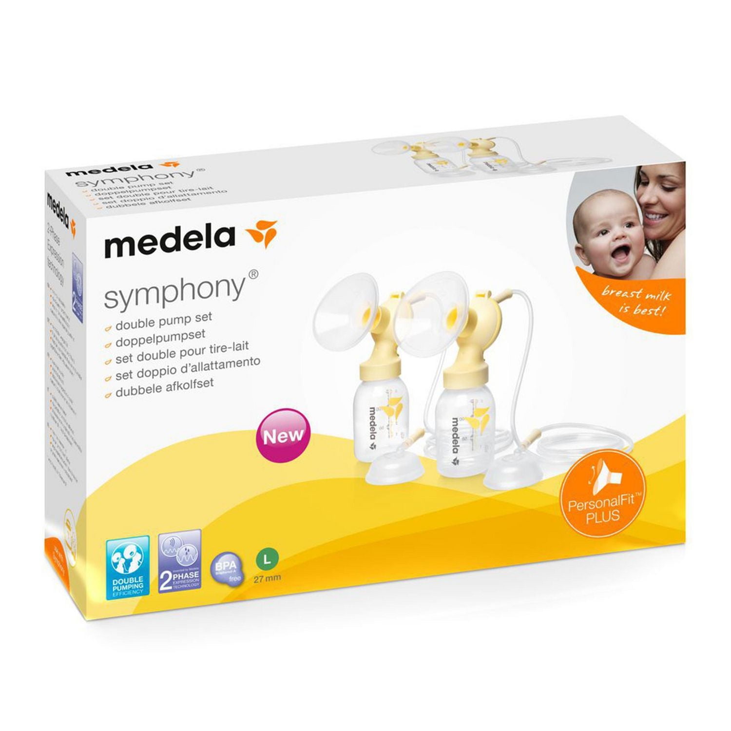 Ensemble-Accessoires D’expression Double Symphony Avec Téterelles PersonalFit PLUS de Medela