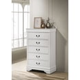 thumbnail image 2 of Louis Philippe 5-drawer Bedroom Chest White, 2 of 13