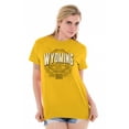 thumbnail image 4 of Wyoming WY Student Campus Pride Men's Graphic T Shirt Tees Brisco Brands X, 4 of 6