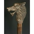 thumbnail image 3 of NAUTICALMARTUS Antique Wolf Head Handle Victorian Style Wooden Walking Stick Cane Shaft Gift, 3 of 4