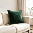 thumbnail image 6 of Zynviq Decorative Pillow Covers Green 18x18inch Couch Pillow Covers Solid Color Polyester with Zipper Square, 6 of 6