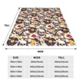 thumbnail image 3 of Honeii lips record rock Skull Print Fleece Blanket - Throw Blanket for Bed, Sofa, Couch, Camping, and Travel , Microplush Ultra Soft Warm Blanket-40"x30", 3 of 7