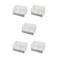 thumbnail image 3 of relayinert Makeup Organizer Open Wide Application Fluent Line Sundries Makeup Products Storage Box Desktop White 5Set, 3 of 6
