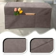thumbnail image 5 of YOHAVEN Couch Arm Covers with 3 Pockets, Sofa Armrest Slipcovers Non Slip Washable Armchair Protectors with Storage for TV Remote Phone Recliner Chair Sofa Living Room, 5 of 7