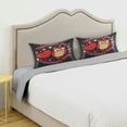 thumbnail image 5 of Dailycode Satin Pillow Case Queen Silk Pillow Cover for Hair and Skin Envelope Closure Owl Sit on Branch with Heart 20"x30", 5 of 9
