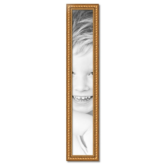 ArtToFrames 8" x 53" Gold Picture Frame, 8x53 inch Gold Wood Poster Frame (WOM-4293)