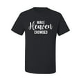 thumbnail image 2 of Wild Bobby Make Heaven Crowded Inspirational/Christian Men Graphic Tee, Black, Small, 2 of 5
