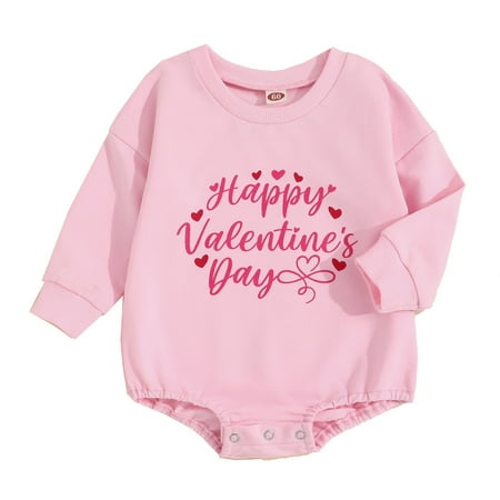 

Joys Baby Girl Big Girls Fall Dress Baby Girls Boys Valentine s Day Outfits Letter Heart Print Round Neck Long Sleeve Sweatshirts Romper Jumpsuits Horses Baby Girls