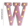 thumbnail image 2 of LED Alphabet Light Up Letters | 8.66" Tall | Battery Operated | Wall Mountable | Colorful Decorative Lighting | Home, Party, Event Decor | Portable Plastic Letters | Retro Style | ABS+, 2 of 3