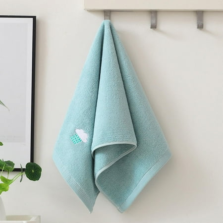 

1pcs Embroidered Weather Couple Towel Cotton Hand Towel Highly Absorbent Towels For Adults And Children For Bathroom Kitchen