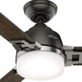 thumbnail image 2 of Hunter Fans 48" Leoni Lighted Ceiling Fan Noble Bronze/Brushed Nickel Finish, 2 of 14
