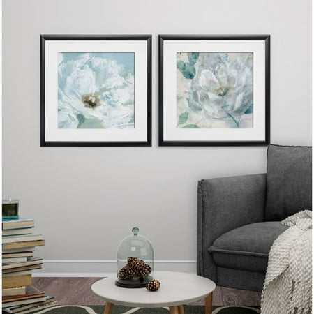 - Charlton Home 'Single Poppy' 2 Piece Framed Print Set
