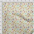 thumbnail image 4 of oneOoneSilkTabbyLightGreenFabricKidsAnimalCraftProjectsDecorFabricPrintedByTheYard42InchWide, 4 of 4