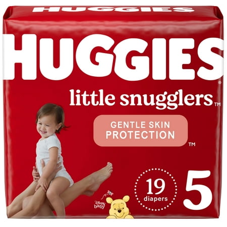 Huggies Little Snugglers Baby Diapers, Size 5, 19 Ct