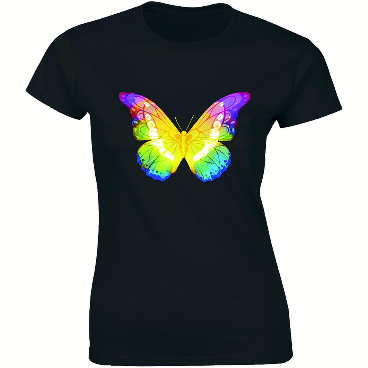 3D Colorful Butterfly - Beautiful Butterflies Women's Tee Shirt 