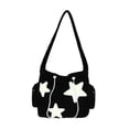 thumbnail image 2 of Bolso de hombro para mujer, bolso de moda para mujer y niña, bolso de hombro, bolso escolar, bolso de mano Negro, 2 of 7