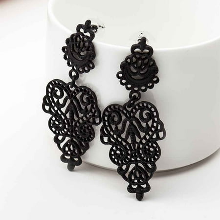 Fallen Leaf Earrings Bohemia Hollow Leafs Women Girls Earrings Ear Studs Jewelry Dangle Alloy Earrings Jewelry ()