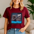 thumbnail image 4 of I Put The Fun In Dysfunctional Raccoon Word, Cat Meme Shirt, Meme Tee, Trending Tshirt, Funny Friend Gift, Quote Cute, 4 of 5