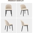 thumbnail image 5 of GARVEE Upholstered Dining Chairs Set of 4,Mid-Century Modern Dining Chair with Rubberwood Legs,Beige, 5 of 8