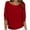 Red, variant on Casual Crewneck Sweaters for Women Fall 2025 Lightweight Long Batwing Sleeve Pullover Sweaters Tops Knit Clothes Black L