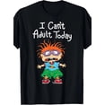 thumbnail image 1 of I Can't be an adult today, Chuckie t-shirt, Men's Comfy T-shirt, Crew Neck, Short Sleeves, Graphic Tee Men's Summer Outdoor Clothes, Men's Clothing, Tops For Men, Casual Sporty Tee, Summer Gifts, 1 of 6