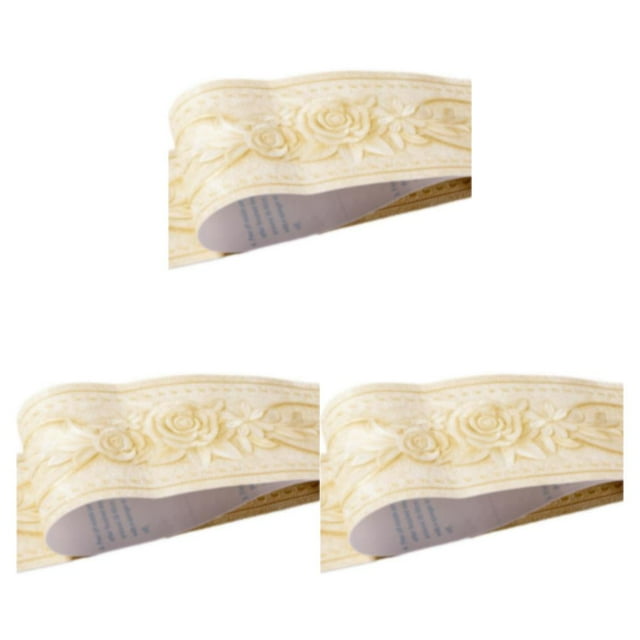 Baohd Exécution Exquise PVC Waterproof Waist Line pour la Mode Rétro Murale et la Pivoine Jaune Facile