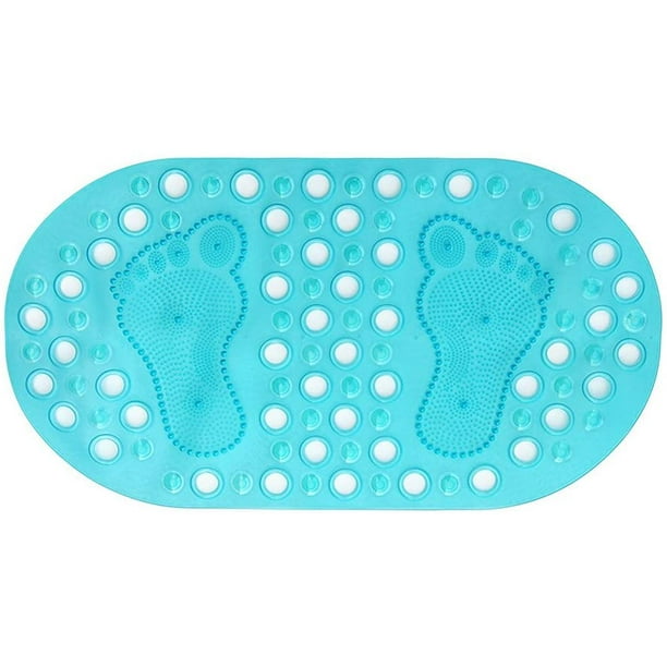 27x14 Non Slip Bathtub Mats Pvc Tub Mat Mildew Resistant Anti Bacterial Shower Mat For Bathroom Feet Massage Machine Washable Bath Mat With Suctions Turquoise Walmart Com Walmart Com