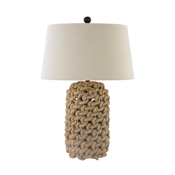 Elk Home 17.5-Inch Wide Rope Table Lamp, Transitional, Natural