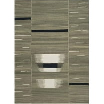 SAFAVIEH Kilim Zavia Abstract Wool Area Rug, Beige, 5' x 8'