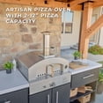 thumbnail image 5 of Backyard Discovery Timber Rock 10' Covered Outdoor Kitchen Cook Station, Steel Pizza Oven, 5 of 17