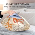thumbnail image 4 of Yayeee Pillowcase King Size Set of 2 Satin Wrinkle Resistant Pillow Case, Orange Starfish, 4 of 7