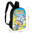 thumbnail image 2 of Pororo el Pequeño Pingüino-theme Backpack, Campus style schoolbag Bookbag with Adjustable Shoulder Straps And Large Zip Compartment, Unisex Travel Bags., 2 of 6