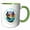 Green/White, variant on 3drose, Misquamicut State Beach, Westerly, Rhode Island Summer Travel Gift, 11oz Magic Transforming Mug