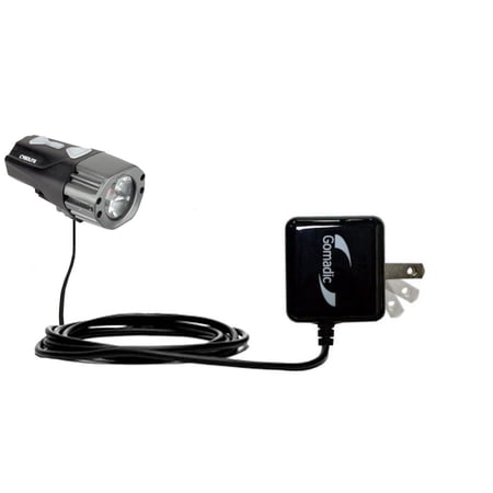 Gomadic Intelligent Compact AC Home Wall Charger suitable for the Cygolite Pace - High output power with a convenient, foldable plug design - Uses Tip