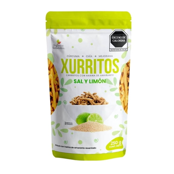 Churritos Orgánica y Saludable Xurritos sal y limón 250 g
