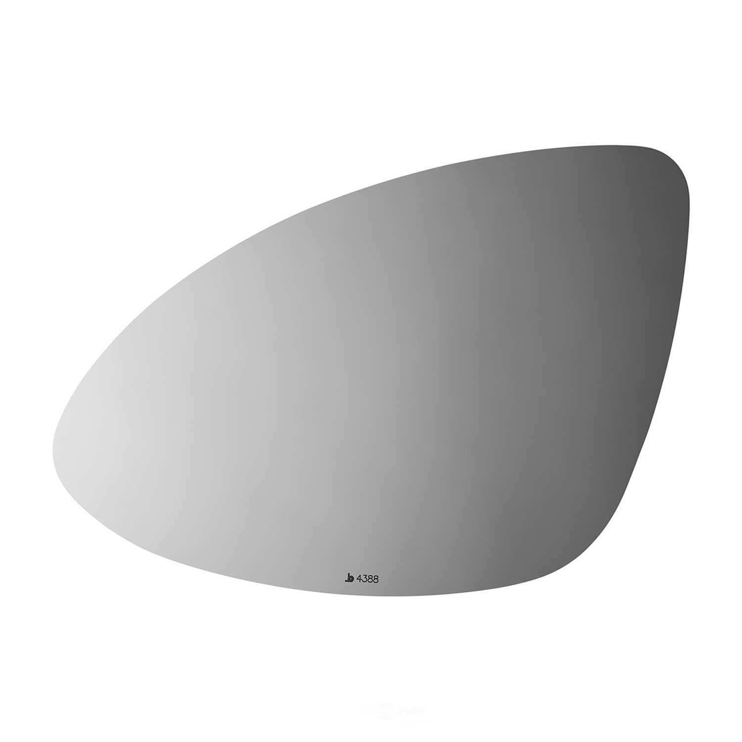 Burco Side View Mirror Replacement Glass - Clear Glass - 4388