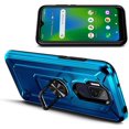 thumbnail image 2 of Cricket Influence Phone Case, AT&T Maestro Plus (V350U) Case with Tempered Glass Screen Protector (Full Coverage), Nagebee Full Body Shockproof Metal Magnetic Ring Stand Car Mount Holder Case (Blue), 2 of 7