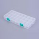 thumbnail image 1 of 1 caja organizadora de plástico con divisores ajustables, rectangular, decorativa, color blanco., 1 of 4