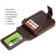thumbnail image 3 of Cartera BULLCAPTAIN de piel auténtica con bloqueo RFID, color marrón, 3 of 7