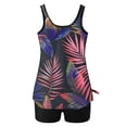 thumbnail image 5 of Women's Tankini Bathing Suits Tankini Swimsuits Two Piece Graphic Swim Tank Top with Boyshorts Ladies Swimwear, 5 of 6