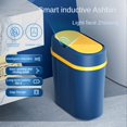 thumbnail image 2 of ORUYROP Trash Can Electronic Automatic Garbage Bin Waterproof Bathroom Kitchen Dustbin Intelligent Waste Bin White Garbage Can, 2 of 7