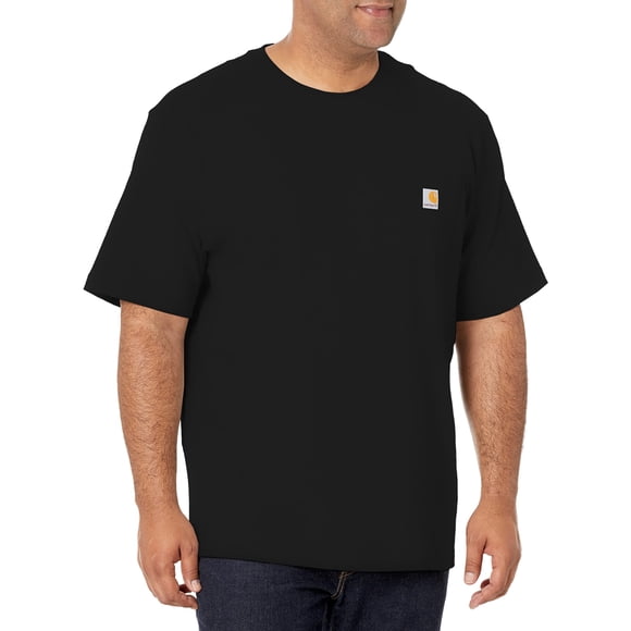 Camiseta Carhartt Loose Fit Heavyweight con bolsillo negra