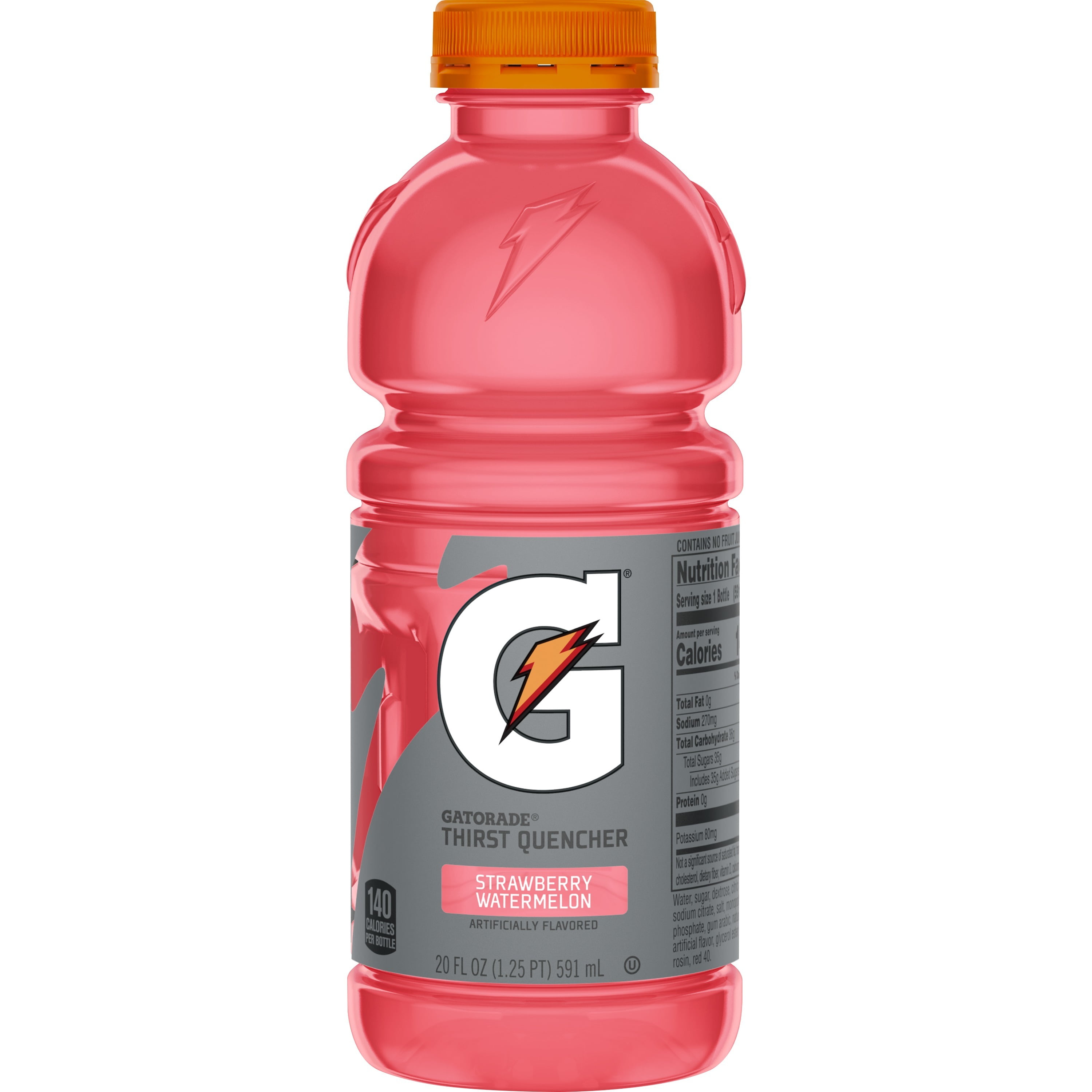 Gatorade Thirst Quencher Strawberry Watermelon Sports Drink, 20 fl oz, 8 Count Bottles