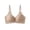Khaki, variant on Large Size Comfortable Breathable Smooth Bra Daily Casual Everyday Underwear For Women, 34, White