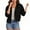Black, variant on Wyobmus Women's Lightweight Button Down Jackets Casual Loose Hunting Jacket Elastic Waisted Work Jacket Oversized Utility Outwear Coat with Pockets Black