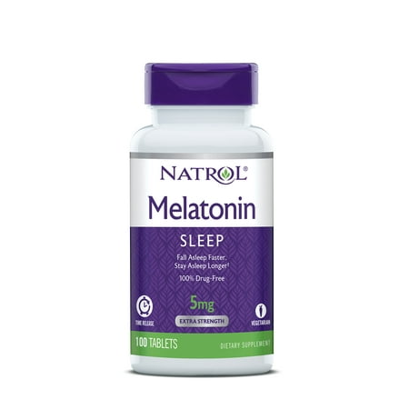 Melatonin 5mg Time Release - Natrol Dietary Supplement Melatonin TR Time Release 5 mg - 100 CT