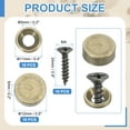 thumbnail image 2 of Uxcell Brass Decorative Screws with Cap, Mirror Screw Self Tapping Screws Decorative Cover Bronze, 2 of 7
