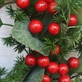 thumbnail image 5 of Simulation Christmas Wreath Small Berry Eucalyptus Leaf Door Hanging Window Decoration Berry Christmas Wreath 11.81Inch, 5 of 12