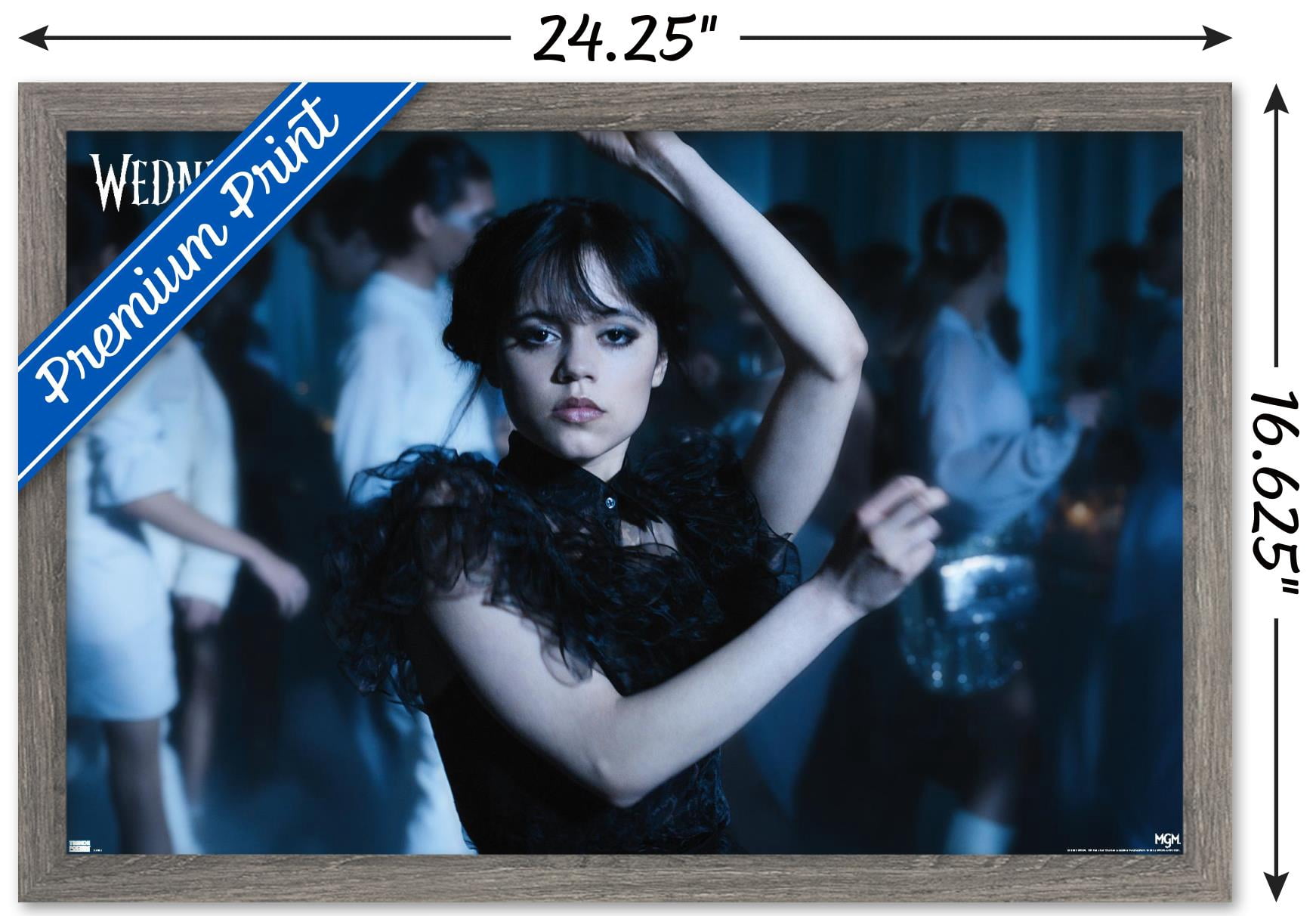 Wednesday - Dance Wall Poster, 14.725" x 22.375" Framed