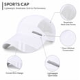 thumbnail image 4 of Mesh Back Baseball Cap, Adjustable Sports Hat for Golf, Running, Fishing and Outdoor Wear, TIKA, 4 of 7